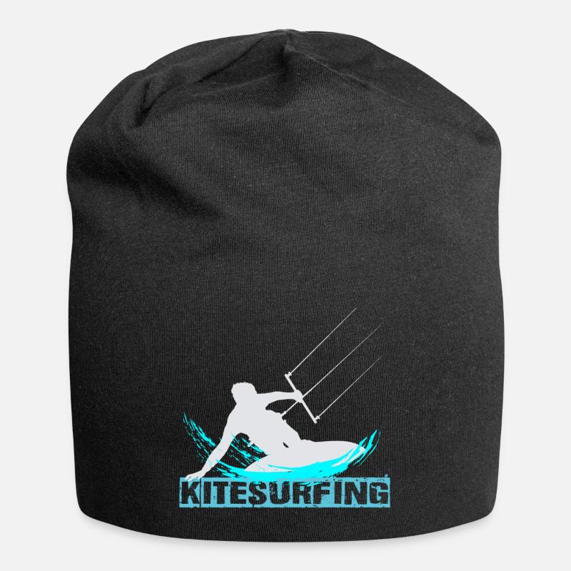 Kitesurf - Bonnet en jersey - noir