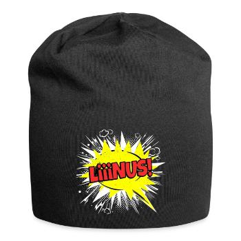 Linus Nom Drôle Bulle de Discours Liiinus ! - Bonnet en jersey - noir - Devant