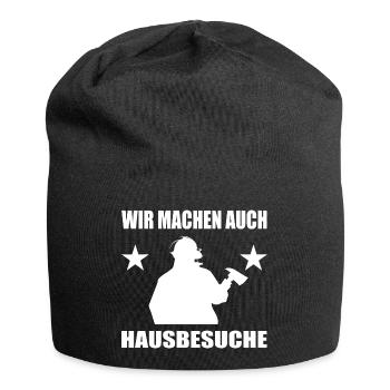 Feuerwehr - Jersey-Beanie - Schwarz - Vorne