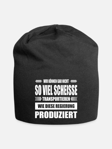 Bauernproteste 2024 Bauernprotest Bauerndemo Demo - Jersey-Beanie - Schwarz