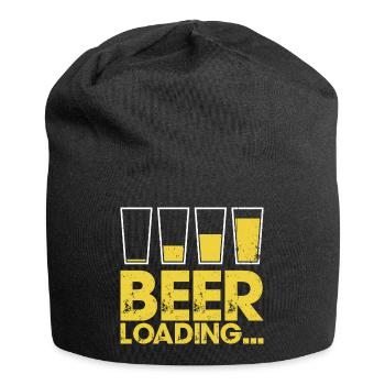 Bierverladung Distressed Typografie - Jersey-Beanie - Schwarz - Vorne