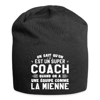 We know that we are a great coach - Jersey Beanie - black - Front