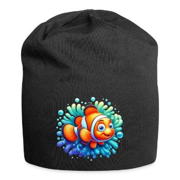 Poisson-clown - Bonnet en jersey - noir - Devant