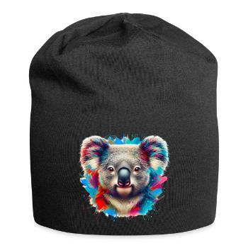 Koala - Jersey-Beanie - Schwarz - Vorne