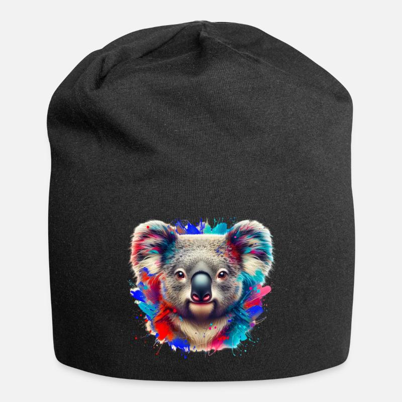 Koala - Bonnet en jersey - noir