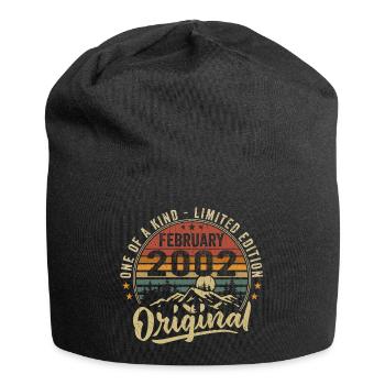 Birthday Gift February 2002 Cool February 2002 - Jersey Beanie - black - Front