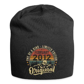 Cadeau Anniversaire Février 2012 Cool Février 2012 - Bonnet en jersey - noir - Devant