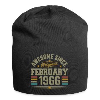 February 1966 59th Anniversary Gift, February 1966 - Jersey Beanie - black - Front
