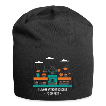 Street Food Festival - Jersey Beanie - black - Front