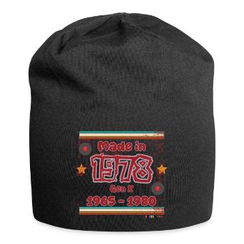 70s Generation Retro Design - Jersey Beanie - black - Front