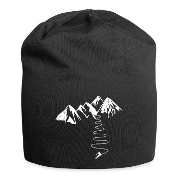 Cadeau Skieur De Haute Montagne Alpes Pyrenées - Bonnet en jersey - noir - Devant