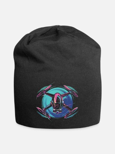 Dynamic Drone - Jersey-Beanie - Schwarz