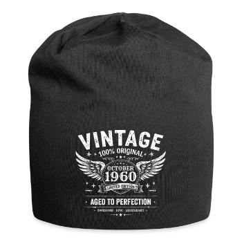 October 1960 | October 1960 Birthday Gift - Jersey Beanie - black - Front