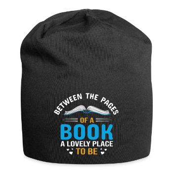 Entre les pages d’un livre - Bonnet en jersey - noir - Devant