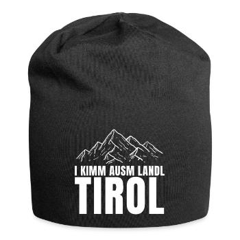 I kimm ausm Landl Tirol DJ Après Ski Ötztal - Jersey-Beanie - Schwarz - Vorne