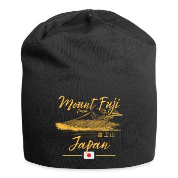Conception de la mer ensoleillée du mont Fuji - Bonnet en jersey - noir - Devant