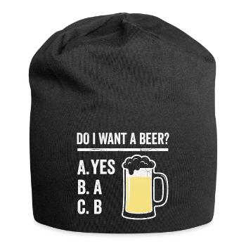 Bier Humor Shirt für Männer - Jersey-Beanie - Schwarz - Vorne