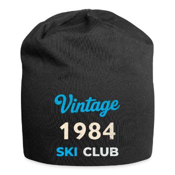 Vintage 1984 – Ski Club Retro Birth Year Gift - Jersey Beanie - black - Front