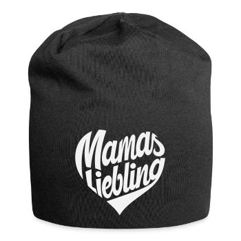 Le cœur préféré de maman - Bonnet en jersey - noir - Devant