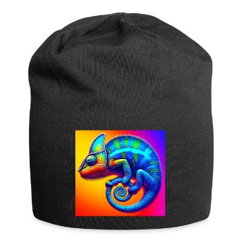 caméléon - Bonnet en jersey - noir - Devant
