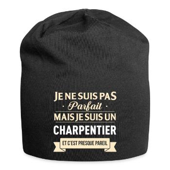 Je Ne Suis Pas Parfait Mais Je Suis Un Charpent... - Bonnet en jersey - noir - Devant