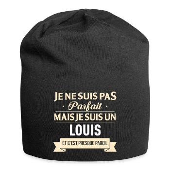 Je Ne Suis Pas Parfait Mais Je Suis Un Louis Et... - Bonnet en jersey - noir - Devant