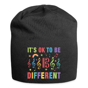 Alto, alto, sois un musicien différent, tonalité alto - Bonnet en jersey - noir - Devant
