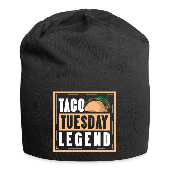 taco tuesday legend - Jersey Beanie - black - Front