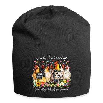 Humor Hens Passion Farm Zuchtgeschenk - Jersey-Beanie - Schwarz - Vorne
