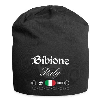 Bibione Italien Streetwear Reise Souvenir - Jersey-Beanie - Schwarz - Vorne