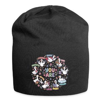 Cercle des canards vous êtes aimés - Bonnet en jersey - noir - Devant