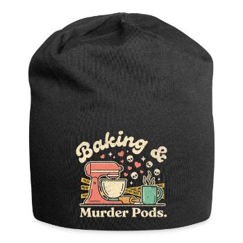 Pâtisserie et meurtre - Bonnet en jersey - noir - Devant