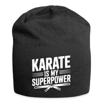 Le karaté est mon super-pouvoir - Bonnet en jersey - noir - Devant