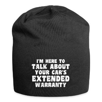 Hallo, ich bin hier, um über Ihre erweiterten Autos zu sprechen - Jersey-Beanie - Schwarz - Vorne