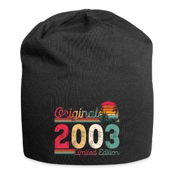 Né 2003 20e anniversaire cadeau homme / femme - Bonnet en jersey - noir - Devant