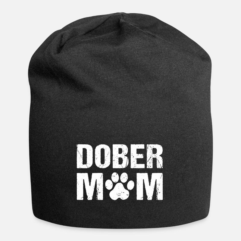 Dober Mom Dobermann Hunde - Jersey-Beanie - Schwarz