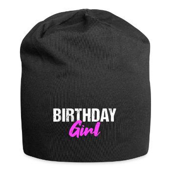 Anniversaire Fille Geburtstag - Bonnet en jersey - noir - Devant
