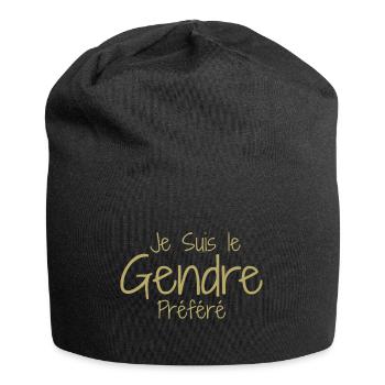 Schwiegersohn Humor, Schwiegersohn Idealer Humor - Jersey-Beanie - Schwarz - Vorne
