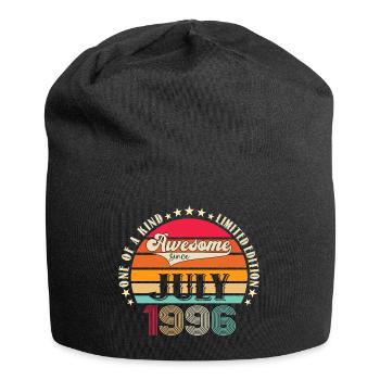 Awesome since August 1996 26th Birthday Gift - Jersey Beanie - black - Front