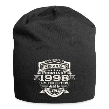 Février né 1998 25e anniversaire cadeau homme - Bonnet en jersey - noir - Devant
