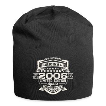 February 2006 17th birthday gift man - Jersey Beanie - black - Front