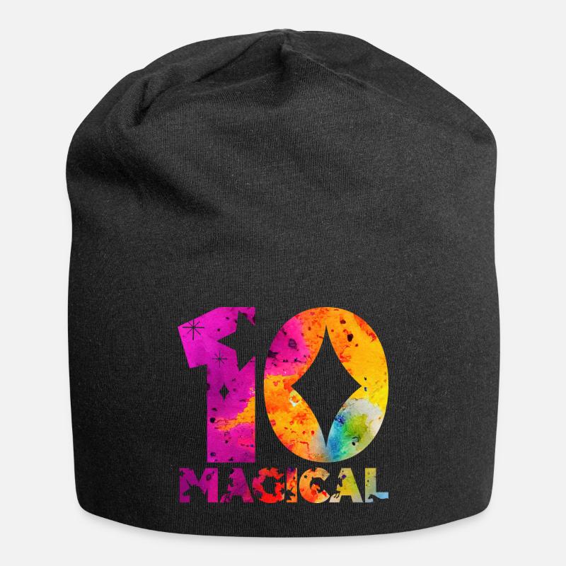 MAGICAL 10. GEBURTSTAG EINHORN - Jersey-Beanie - Schwarz