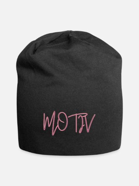 Motiv - Motivation Citation - Bonnet en jersey - noir