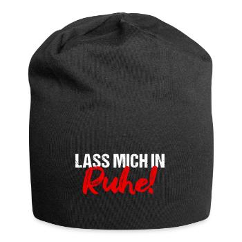 Lass mich in Ruhe! - Jersey-Beanie - Schwarz - Vorne