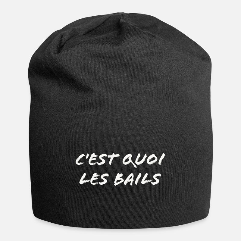 C'est quoi les bails - Bonnet en jersey - noir