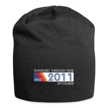 Drôle de voyage dans le temps anniversaire Design septembre 2011 - Bonnet en jersey - noir - Devant