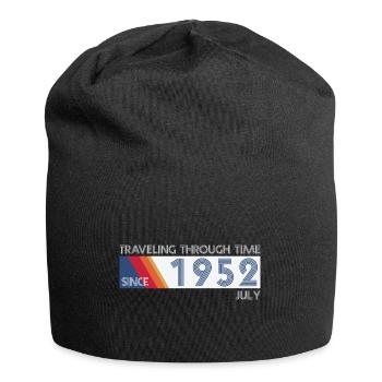 Funny time travel birthday design July 1952 - Jersey Beanie - black - Front