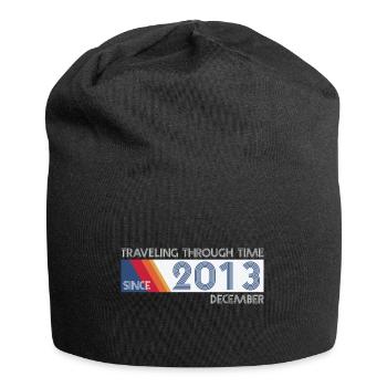 Drôle de voyage dans le temps anniversaire Design décembre 2013 - Bonnet en jersey - noir - Devant