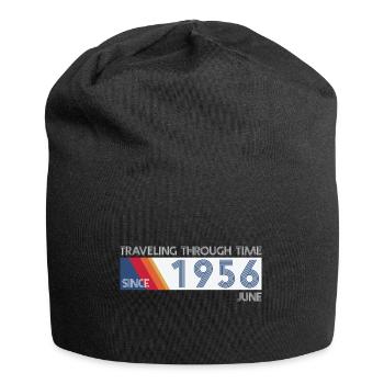 Funny Zeitreise Geburtstags Design Juni 1956 - Jersey-Beanie - Schwarz - Vorne