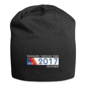Funny Time Travel Birthday Design December 2017 - Jersey Beanie - black - Front